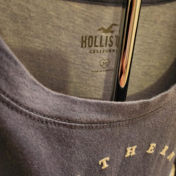 VINTAGE Y2K Coastal HOLLISTER Blue and White OMBRE  T-Shirt, GUC, Medium - Picture 2 of 6